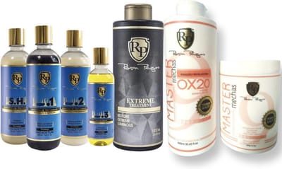 Robson Peluquero CCRP + Haarhersteller Extreme+Blondeerpoeder & Cream Activator 20 Vol