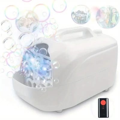 Livano Bellenblaas Pistool - Bellenblazer - Bellenblaas Speelgoed - Bubble Blaster - Bellenblaasmachine - Speelgoed - Machine - Wit - Met Afstandsbediening