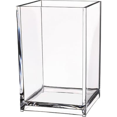 Porte-crayons en acrylique transparent Organisateur de rangement moderne pour pinceaux de maquillage pour bureau école maison white