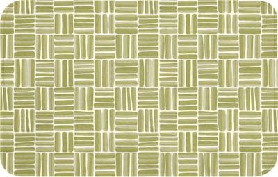 WC mat 80x50 cm - Antislip - Vlecht - Patroon - Groen - Toiletmat - Vloermat - Douchemat - Toilet tapijt - Toiletmatten