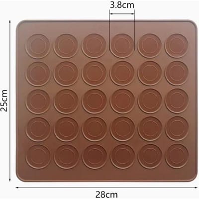 Macaron Siliconen Mat Vorm Decoratieve Pot Franse Dessert 30/48 Gat Rond Koekje Handgemaakt Doe-het-zelf Keuken Taart Bakgereedschap gray