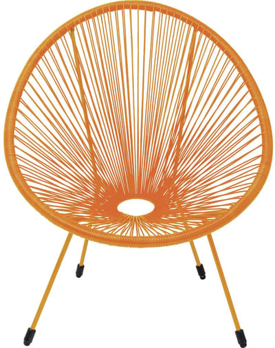 Tuinfauteuil Acapulco Mono oranje Kare Design