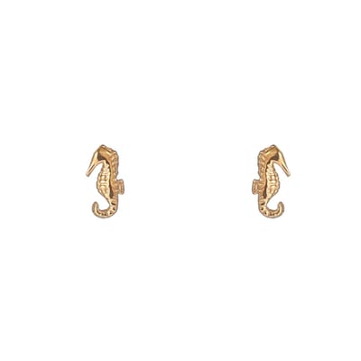 Go Dutch Label Oorknoppen Seahorse Stud Goudkleurig