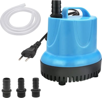 Dompelpomp 20W - waterpomp voor aquarium en vijver - 1500 l/u - inclusief 3 sproeiers en slang - ultra stil