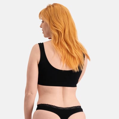 Comfortabel & Zijdezacht Bamboo Basics Seamless Strings Amber (3-pack) - Zwart - S