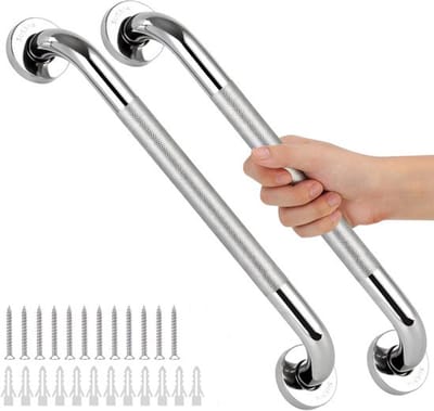 Wandbeugel Voor Ouderen – Wandbeugel badkamer Handgreep - Voor Senioren Ouderen – 40cm Antislip Roestvrijstalen Badkamerbalansstang En Sterke Badleuningen – Veilig Comfortabel En Duurzaam Voor Badkamergebruik - 2 stuks