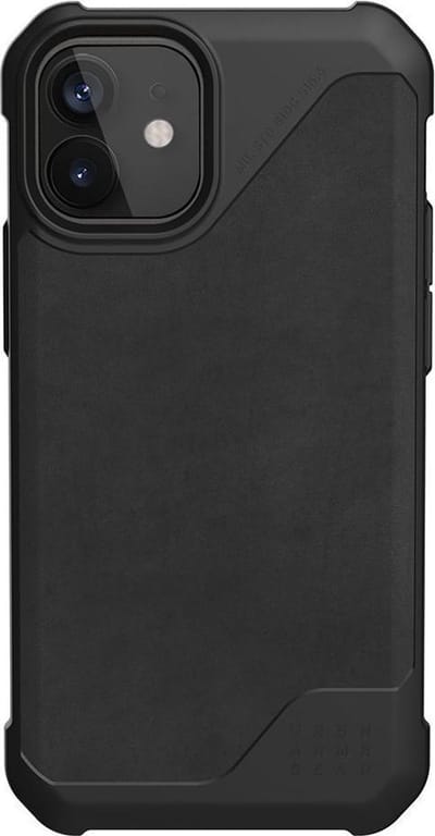 UAG - iPhone 12 mini Hoesje - Back Case Metropolis LT Leer Zwart