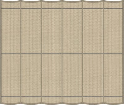 Harmonica schaduwdoek 290x300cm Sahara Sand - Exclusief Bevestigingsmateriaal