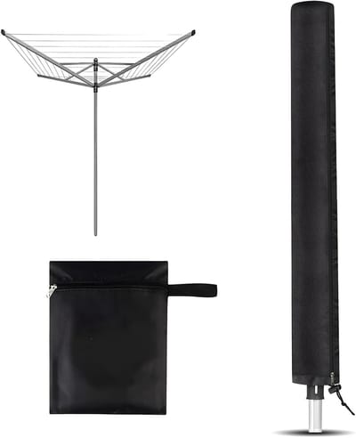 Beschermhoes voor Droogmolen met Rits van Oxford Stof, UV-bestendig en Waterdicht (168 x 16 x 16 cm)