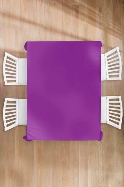Tafelkleed - Tafellaken - 130x170 cm - Paars - Kleuren - Effen - Binnen en Buiten