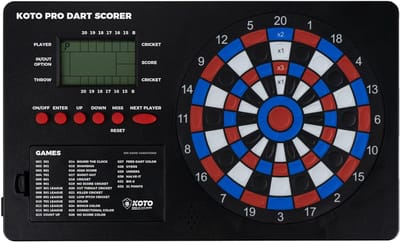 Elektronisch Dart Scorebord voor 8 Spelers - Inclusief 40 Spellen & LCD Scherm