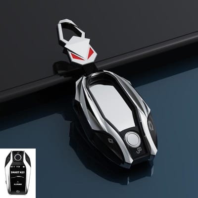 Coque de protection pour clé intelligente de démarrage à distance en alliage de zinc pour Bmw Série 5 7 X3 X4 X5 X7 G30 G31 G11 G12 G01 Gt 730Li black
