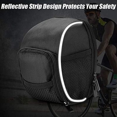 Dailygoody - Fietsstuurtas - Waterdichte Fietsmand - Handig opbergen - 20 x 15 x 5 cm - Reflecterende strepen - Perfect voor outdoor fietsen - Geschik...