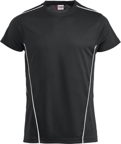 Clique Ice Sport T Zwart/Wit maat S