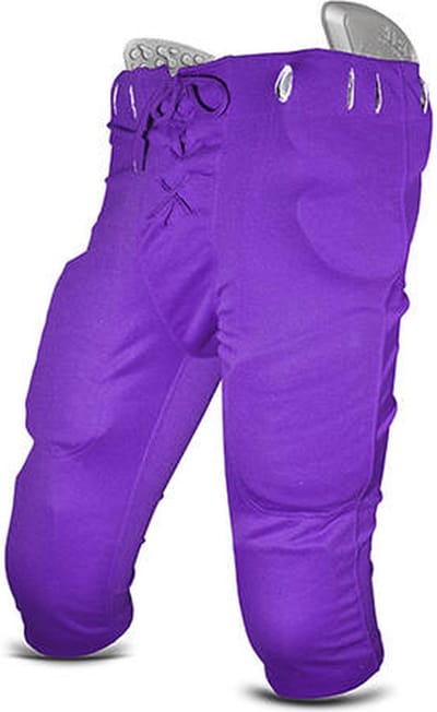 All Star FBP1A Adult 14 Slot Poly Pant M Purple Gamepants voor Sport American Football