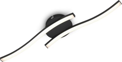 BRILONER - LED Plafondlamp - zwart - warm wit licht - 3.000 K - 12 W - 960 Lm