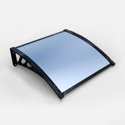 Deurluifel Aluminium Composiet - Regenhoes Raam - Bescherming Buiten - Sterke Aluminium Beugel - 60x80cm - Zilver
