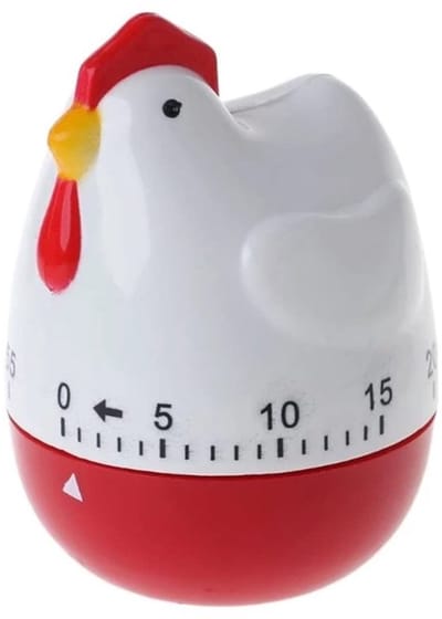 Allecto - Keukentimer - Cartoon kip vorm - Mechanisch design - 60