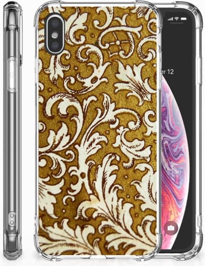 Anti Shock Case Apple iPhone Xs Max Barok Goud
