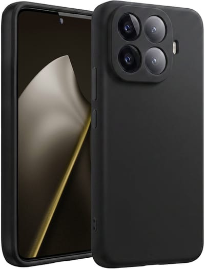 Hoesje - Geschikt voor Xiaomi 15T Pro - Sterk & Shockproof - Hoes Cover - Siliconen Case - Telefoonhoesjes - Zwart