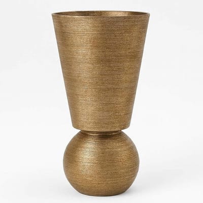 Colmore by Diga-vaas-Katoengoud XL-Metaal-25x25x63cm