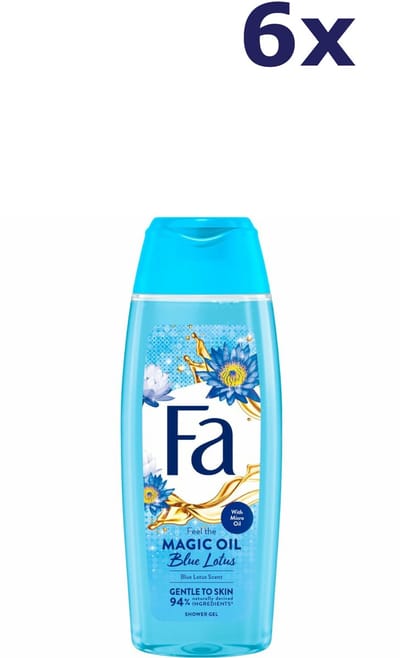 Fa Magic Oil Blue Lotus shower gel 6x 250ml - Voordeelverpakking