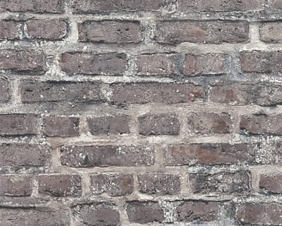 BAKSTENEN BEHANG | Industrieel - meerkleurig grijs zwart - A.S. Création Neue Bude 2.0