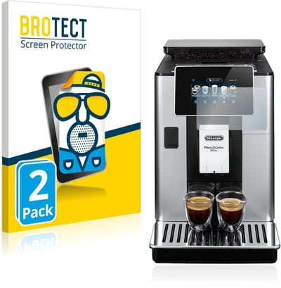 BROTECT - Screenprotector voor DeLonghi PrimaDonna Soul ECAM610.74.MB - Folie Beschermfolie matte 2 Stuks