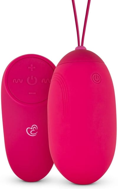 EasyToys - XL Vibratie Ei met Afstandsbediening - Bekkenbodemtrainer - Vibrerende Eieren - Vibrators voor Vrouwen - Sex Toys voor Vrouwen - Vibrators - Koppel Vibrator - Vibrerend Ei met Afstandsbediening - Roze