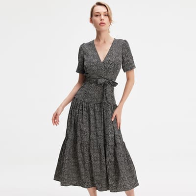 Liberty Print Cross-Heart Dress