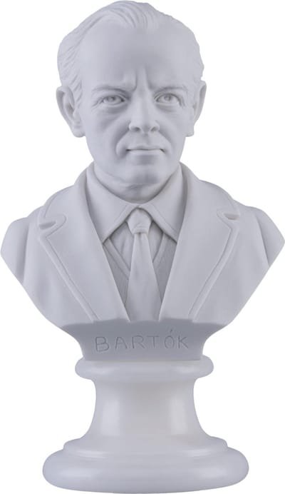 Music Gifts - Albast borstbeeld Bartok - 15 cm