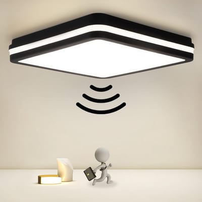 LED Plafondlamp met Bewegingsmelder 18W - 1800 Lumen - Neutraal Wit - IP54 Waterdicht