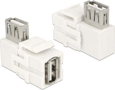 Keystone USB2.0 module - wit - haaks