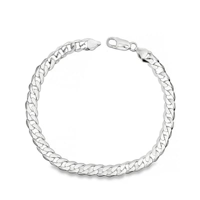 Juwelier Zwartevalk - Zilveren gourmet schakel armband - 23.345-5.6/18cm