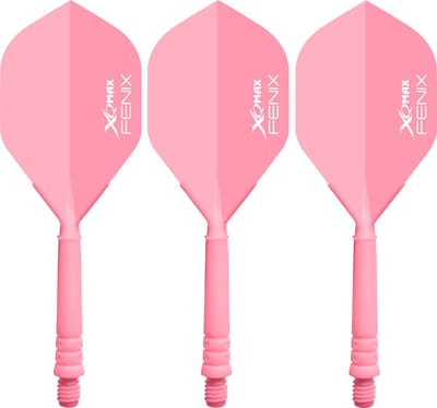 XQ Max Fenix Bar Flights Pink Standard - Dart Flights