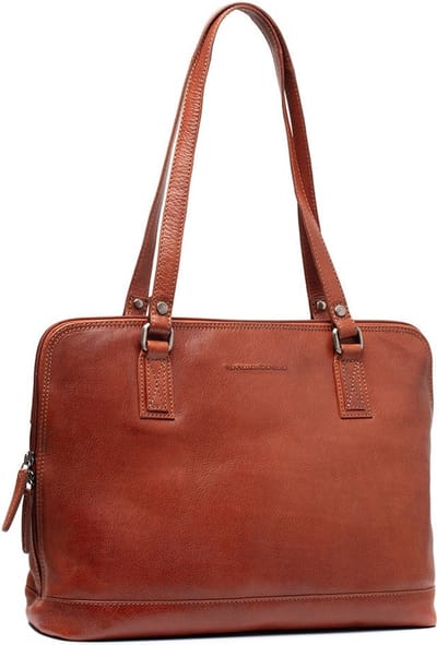 The Chesterfield Brand Schoudertas Selvino Shoulderbag Cognac Bruine