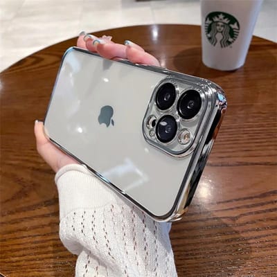 Luxe Nieuwe Hoge Kwaliteit Plating Transparante Hoes Voor IPhone 15 14 11 12 13 14 Pro Max 14 15 Plus Telefoonhoesjes Schokbestendige TPU Achterkant For iPhone 13