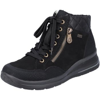 Rieker dames veterboot zwart