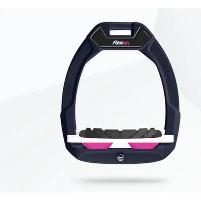 Veiligheidsstijgbeugels Rijschool Ingelijst Grip Blauw/Wit/Roze Flex-On Safe-On