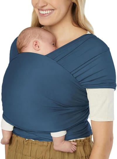 Babydraagdoek - Elastische doek - Baby dragen - Gemaakt van gerecyclede stoffen - 4.90 meter - Navy