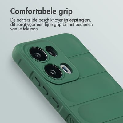 imoshion Hoesje - Geschikt voor Oppo Reno 13 Pro - EasyGrip Backcover - Donkergroen