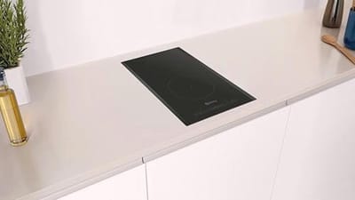 Ingebouwde keramische kookplaat - 1200 W, zwart, 15 cm
