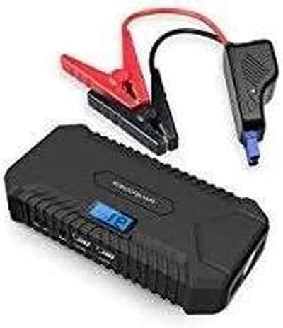 Autostarter LCD - Motor Jump Starter - Noodsituaties Onderweg - Met LCD Display - 12V - Zwart