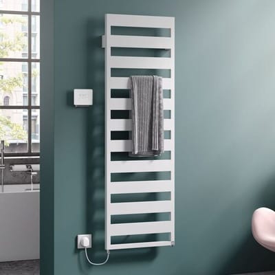 Kermi Casteo-E bathroom radiator 60 x 3 x 153.3 cm incl. electric set WRX left with anti-corrosion coating CTE101500602TXK-KB