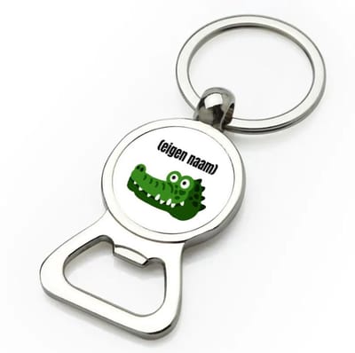 Akyol - krokodil hoofd met eigen naam flesopener - Krokodil - krokodillen liefhebbers - iemand die houdt van krokodillen - verjaardag - cadeau - kado - 9 bij 3 cm