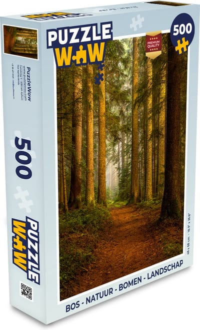 Puzzel Bos - Natuur - Bomen - Landschap - Bladeren - Legpuzzel - Puzzel 500 stukjes