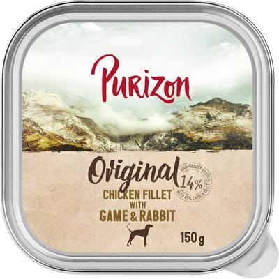 6x150g Kipfilet met Wilde Purizon natvoer voor honden
