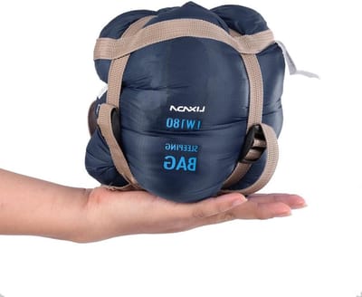 Ultralichte Slaapzak voor Kinderen en Volwassenen, 3-4 Seizoenen, Perfect voor Kamperen, Wandelen en Reizen (190 x 75 cm)