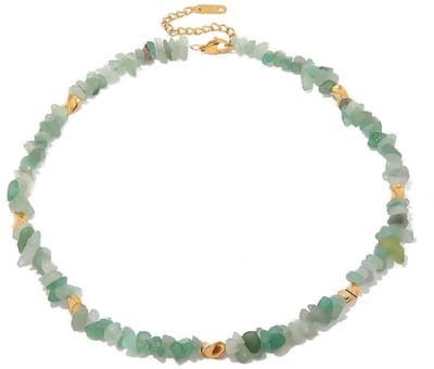 Ketting met Groene Stenen – Aards & Tijdloos | Twinolo