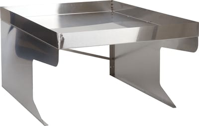 XL robotmaaier garage met plantenbak MCW-G60, overkapping voor grasmaaiers, metaal 47x70x100cm ~ roestvrij staal